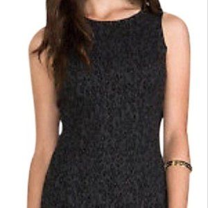 Ella Moss Black & Grey Leopard Print Leather Dress